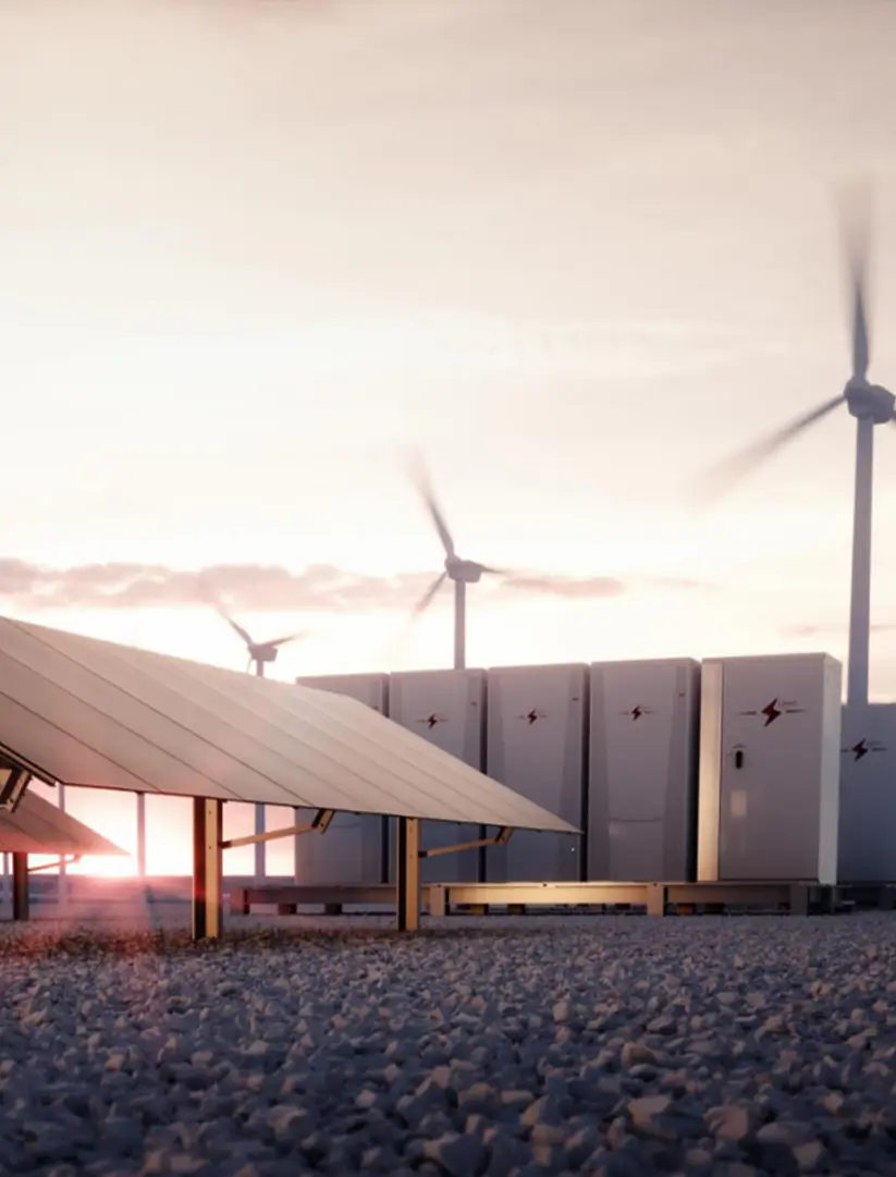 Wind-solar energy storage lighting project site