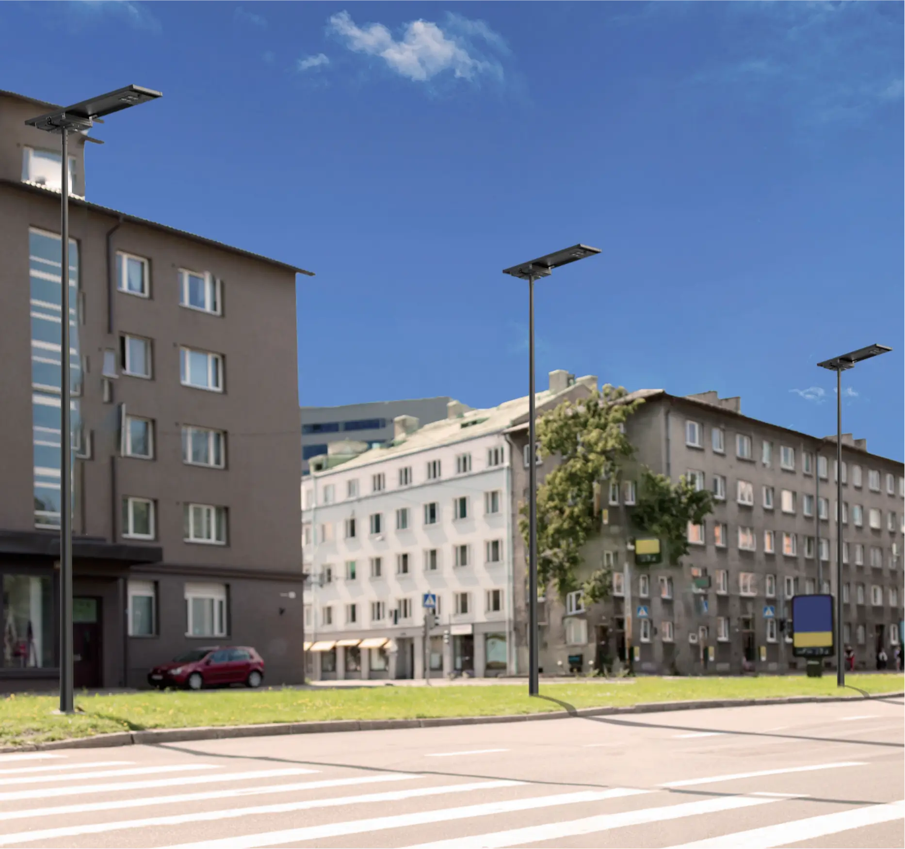 Application reference for smart solar street light project specification selection