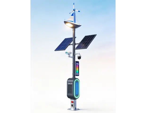AP-SSL-WSH-ES-GA Wind-Solar Hybrid Smart Street Light product image