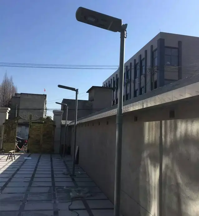 Integrated solar lamp head project case 3