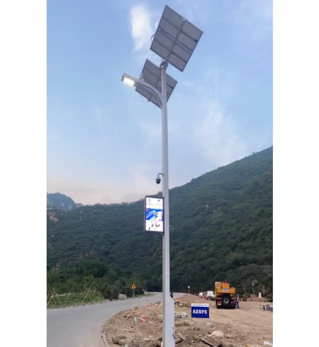 Wind-solar hybrid smart street lights with energy storage project case 3